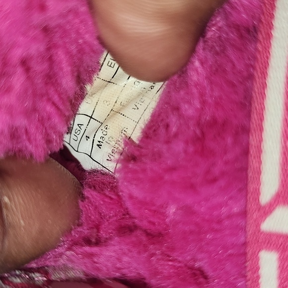 Koolaburra by UGG Kid's Backstrap Slide Sandals Fuzz'n Raspberry Rose Size US 4 - Picture 13 of 13